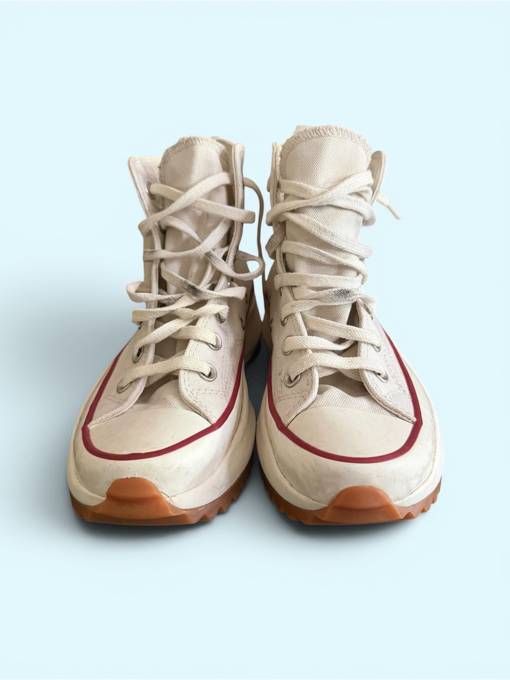 Converse Run Star Hike platform sneakers off white
